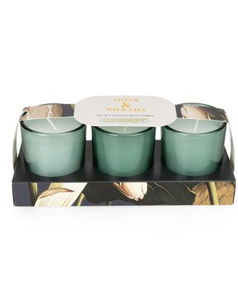 Lotus & Wild Lily Votive Candle Set