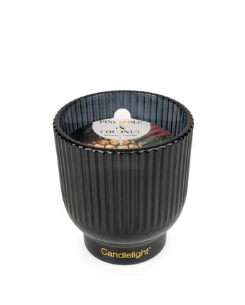 Pineapple & Coconut Medium Footed Candle