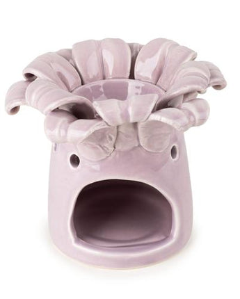 Lilac Ceramic Iris Flower Wax Melt Burner