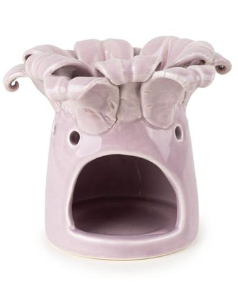 Lilac Ceramic Iris Flower Wax Melt Burner