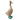 Medium Grey Duck Ornament with Spotty Wellies - 29.3cm