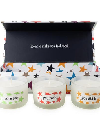 Brights Collection “Congratulations” Scented Luxury Candle Trio