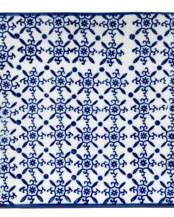 Blue & White Artisan Ceramic Side Plate