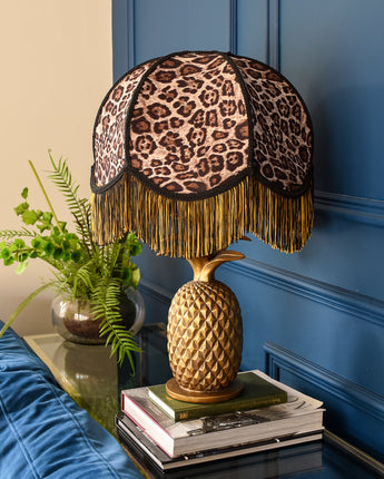 Animal Print Frilled Lampshade