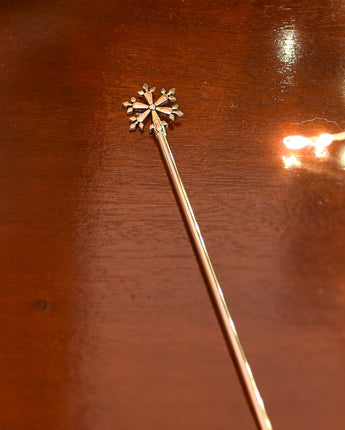 Set of 4 Snowflake Drink Stirrers