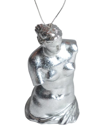 Silver Leaf Venus De Milo Hanging Decoration