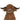 Doorstop highland cow with brown fur and black horns on a white background
