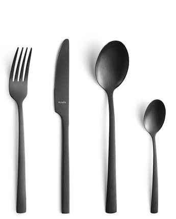 Amefa Manille Black 16 Piece Cutlery Set