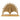 Gold peacock feather decorative item on a white background