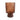 Brown textured touch lamp on white background