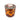 LED Candle jar with pomegranate design on a white background