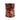 Decorative candle with pomegranate design on a white background
