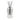 Clear glass diffuser with black sticks on a white background