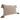 Cream pillow with tassels on a white background