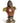 Gentry Sculpture Gorilla Bust Red