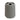Ribbed grey toothbrush holder on white background