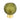 Round Green Glass Lamp with Gold Base on a white background