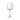 Clear wine glass with ribbed design on a white background