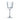 Clear wine glass on a white background
