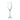 Clear flute glass on a white background