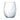 Clear glass tumbler with wavy design on a white background