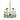 Set of two green oil bottles on a white background