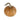 Wooden pumpkin with a silver stem on a white background