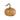 Wooden pumpkin with a decorative stem on a white background