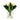 Artificial tulips bouquet with realistic cream petals and lush green foliage displayed in a simple glass vase