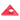 Santa advent calendar in a triangular red box, angled view