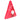 Santa advent calendar in a triangular red box, side view