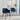 Set of 2 Aldridge Dining Chair with Black Leg in Terry Blue
