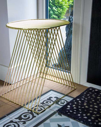 Art Deco Style Wire Table - Gold