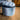 Silver Darcy Velvet Ottoman Stool with Silver Legs