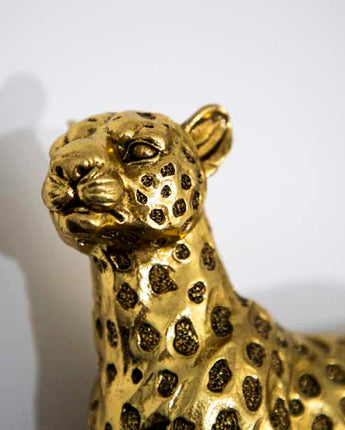 Art Deco Gold Leopard Statue