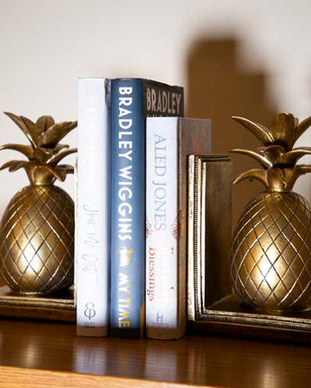 Art Deco Style Gold Pineapple Bookends