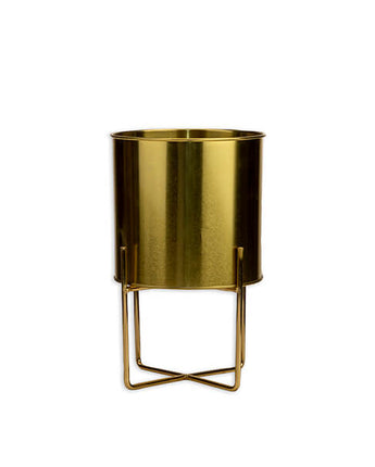 Elegant Medium Pot On Stand -  Gold