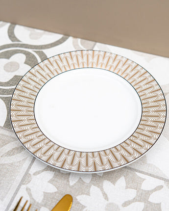 Black and Gold Patterned Side Plate