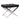 Minimalist Black Quilted Stool with a Silver Stand