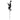 Black Lifelike Faux Eucalyptus Stem with Seven Heads
