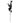 Black Lifelike Faux Eucalyptus Stem with Seven Heads