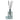 Glass large reed diffuser bottle with black sticks on a white background