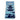 A folded set of blue printed tea towels with a dark navy blue Japanese-style pagoda print