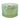 Green textured glass candle holder on a white background