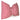 bow cushion: alternate view of the red and white striped bow cushion in cotton velvet