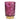 Candle lamp fig and pomegranate candle lamp with patterned glass shade, front view