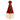 christmas decor: alternate view of the 15cm santa hat paper tree decoration in red and white