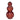 christmas lamp: product image of the stacking red glass baubles with led lights
