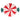 christmas plate: alternate view of the 28cm large candy plate in red, white and green