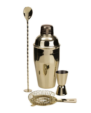 Classic Gold Cocktail Shaker Set